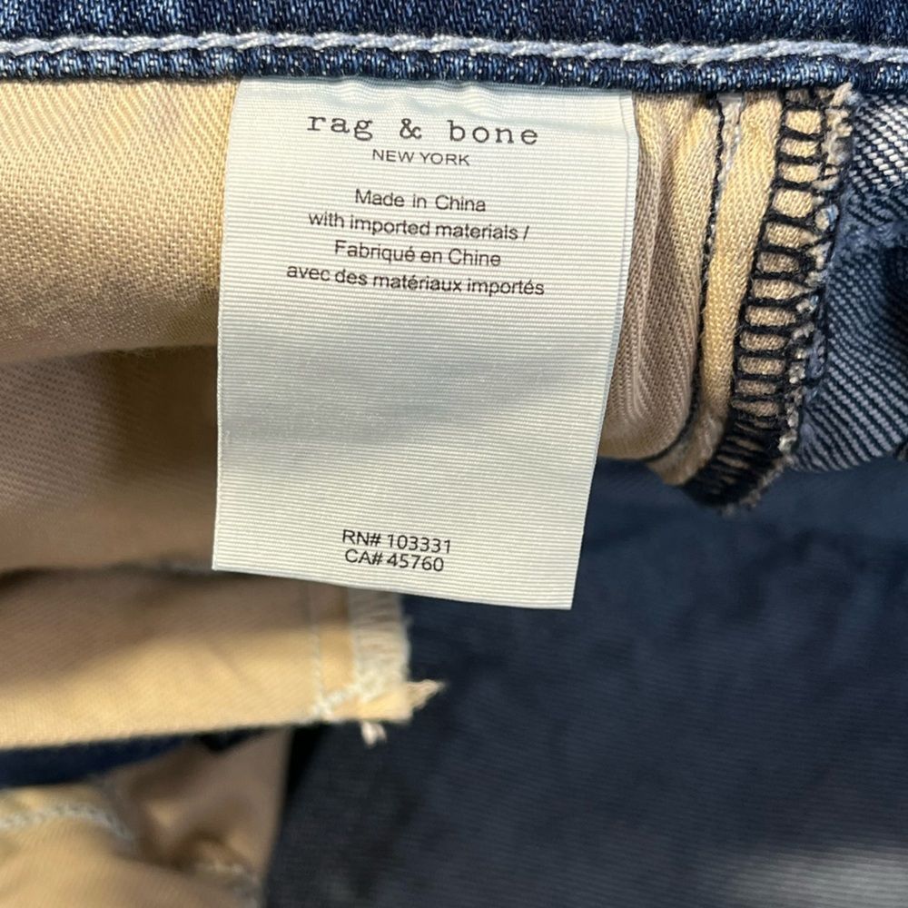 Rag & Bone Dre Low Rise Slim Boyfriend Denim Jean size 26 - Picture 5 of 9